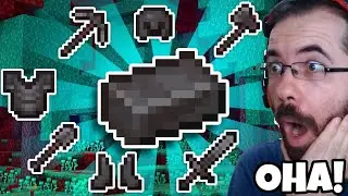 Minecraft UHC ama EN G&Uuml;&Ccedil;L&Uuml; NETHERİTE ZIRHLARI YAPTIM!