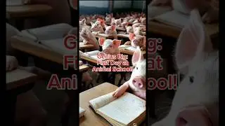 Genius Pig First Day at Animal School