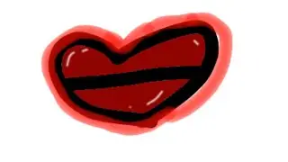An ez way to draw lips! (My freind taught me this) ❤️ 👄