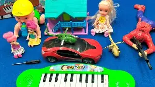 10 Minutes Satisfying with Unboxing Barbie Villa Playset,Doll Bath Toys Review| ASMR