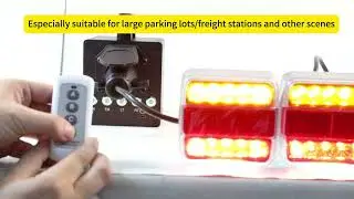 Portable Trailer Light Tester Box, Wireless Remote Control Operation, with 12V 10Ah Battery