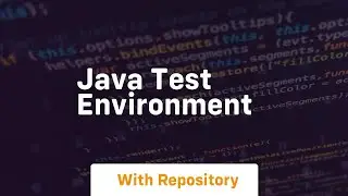java test environment