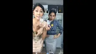Gorgeous Thai transgender promote glass products online to her audience
