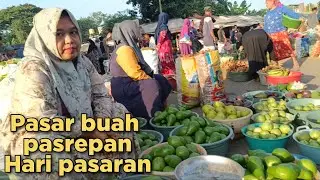 REALITA CUPLIKAN PASAR BUAH PASREPAN DI HARI PASARAN BANYAK BUAH
