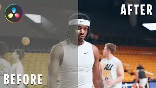 The BEST Way To Color Grade Your Sports Videos!  |  Cinematic Look in Davinci Resolve 18!