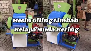 Mesin Giling Limbah Kelapa Muda Kering dan Basah Serta Giling Sabut Kelapa 🌴