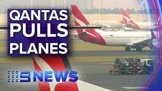 Qantas grounds three 737 jets after cracks found | Nine News Australia