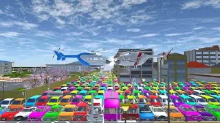 ALL REINBOW CAR COLLECTION AT PUBLIC ROAD 🛣️😱🚔✅. SAKURASCHOOLSIMULATOR.  😱🤯🚛🚔✅✅