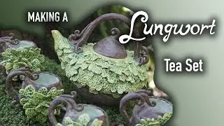 Sculpting a Lichen-Inspired Ceramic Tea Set