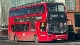 ADL Enviro400H MMC Stagecoach London 12375 YX16OGO Route 161 Chislehurst, War Memorial