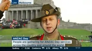 Serving soldiers 'custodians of Anzac values'