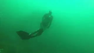 St Abbs swim through, Cathedral rock
