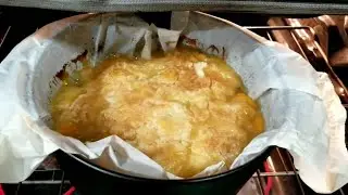 простой персиковый пирог | Lodge Castiron | Dutch Oven | dump cake | #castironwednesday
