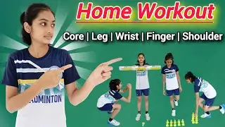 Home Workout 🔴 8 Best Exercises 🔴 Badminton Training