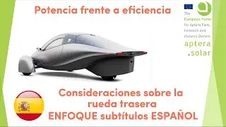 Aptera Owners Club consideraciones sobre el motor de la rueda trasera - ENFOQUE subt&iacute;tulos ESPA&Ntilde;OL