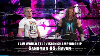 ECW Classic- Raven VS The Sandman ECW Heavyweight Championship Match!