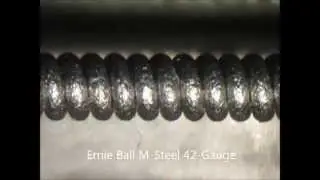 UPDATED: Guitar-String Smoothness Roughness Pics: M-Steel, NYXL, EXL130, Super Slinky, Extra Slinky