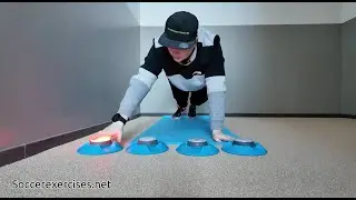 Plank Challenge: Tapping Blazepods with Precision! by @Soccer-Exercises