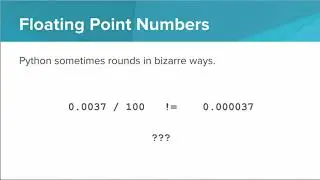 Intro Python- Floating Point Numbers