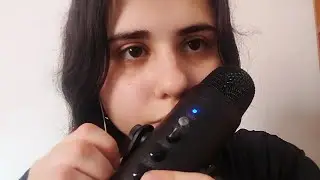 ASMR PROBANDO MI NUEVO MICR&Oacute;FONO 😴🎙(del temu xdd)
