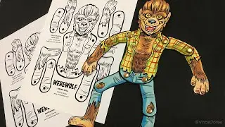 Making A Werewolf Paper Doll in Clip Studio Paint