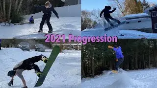 2021 SNOWBOARDING PROGRESSION | Insane mid-season trick progression