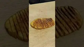 Accordion Potato Spring 🥔✨ ASMR Cooking #shorts #food #asmr #potato
