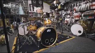 *Pre-Owned* DW Collectors Maple Exotic 22'' 4pc Drum Kit, Tobacco Burst Lacquer Over Birdseye Maple