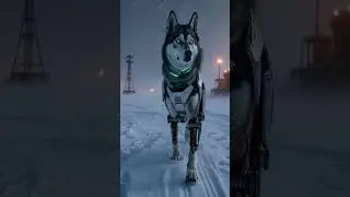 Siberian Husky Wolf-Like Sled Master #shorts #siberianhusky #mech #robot #cgi #marvel #starwars