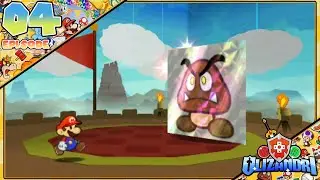 Paper Mario: Sticker Star - 1-6 Goomba Fortress, Megasparkle Goomba & Waterfall Secret - Episode 4