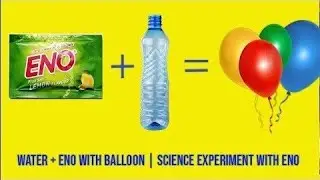 eno+water+balloon experiment/eno gas balloon science project experiment