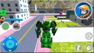 Dino Robot Bike Game: Dinosaur Transform Robot Hero Android Gameplay
