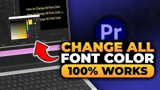 How To Change All Font Color in Premiere PRO (𝟮𝟬𝟮𝟲) | 100% WORKS | NO Yapping | FAST & EASY