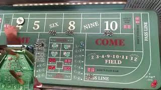 $2,500 Bankroll 4/5 2/3 Dice Set underhand Toss #not2daycraps #casino #nottodaycraps