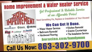 Home Improvement and Hot Water Heater Repair Handyman House Remodel Service Near Me