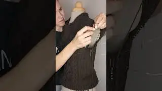 Obsessed with this set-in sleeve and shoulder construction #knittingdesign