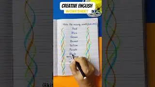 #colours name fillups# orange correct spelling