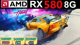 Need for speed heat RX 580 8G 1080p 1440p 2160p ultra benchmark