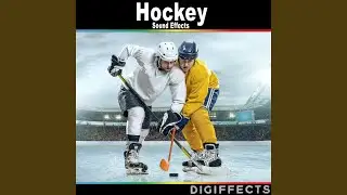 Adult Hockey Game with Playing, Referee Whistle and Game Over