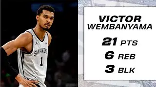 Victor Wembanyama Comes Up Clutch Down the Stretch vs. Boston!