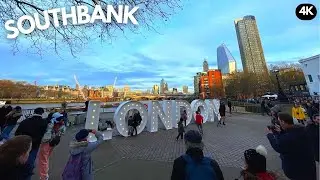 The Most Beautiful & Romantic Walk in London - SOUTHBANK 