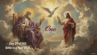 Bible in a Year: Day 24 of 365 - God is always with us | Father, Son & Holy Spirit all in one scene