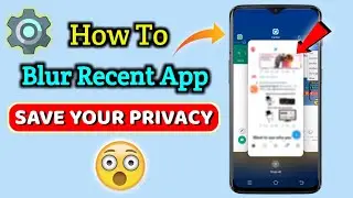 How To Blur/Hide Recent App In Any Vivo Phones || Recent Apps Setting ⚡