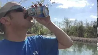 Black River Missouri Drinking a Natural Light