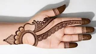 Simple stylish mehndi design | mehandi design | easy front hand mehndi design | mehandi design new
