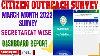 Citizen Outreach Survey App.v.1.0.0/March Month 2022 Survey/Secretariat Wise/Dashboard Report