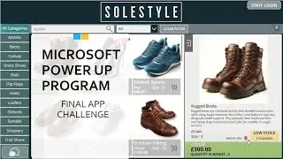 Microsoft Power Up Program - Final App Challenge - SoleStyle