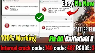 🛠️ Исправление внутренних ошибок Battlefield 6 и ошибок Bootstrapper | RCODE 5, 2, 7, 10 | Коды 7...