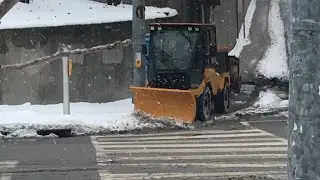 City Of Guelph Snow Removal Side Walk Plow Clearing The Sidewalk 