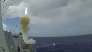 USS Dewey Fires Missile